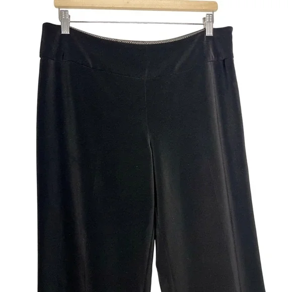 White House‎ Black Market Black Wide Leg Dress Pants Size 12S - Picture 2 of 8
